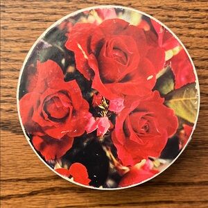 Vintage Springbok Round Circular Life’s Beauty Floral Red Roses Mini Puzzle 🧩